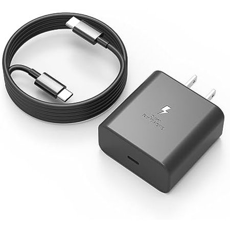 45W USB‑C Super Fast Charger Block with 6ft C Cable Compatible with Samsung Galaxy S26 S25 S24 S23 Ultra, S26+ S25+ S24+ S23+ and More Series