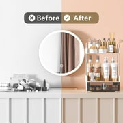 Garmic 2 Tier Bathroom Counter Organizer, Multi-Purpose Makeup Organizer Countertop for Vanity Bedroom Bathroom Kitchen, White