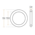 thumbnail image 3 of O-Rings Nitrile Rubber 308.6mm Inner Diameter 320mm OD 5.7mm Width Round Seal Gasket 5Pcs, 3 of 3