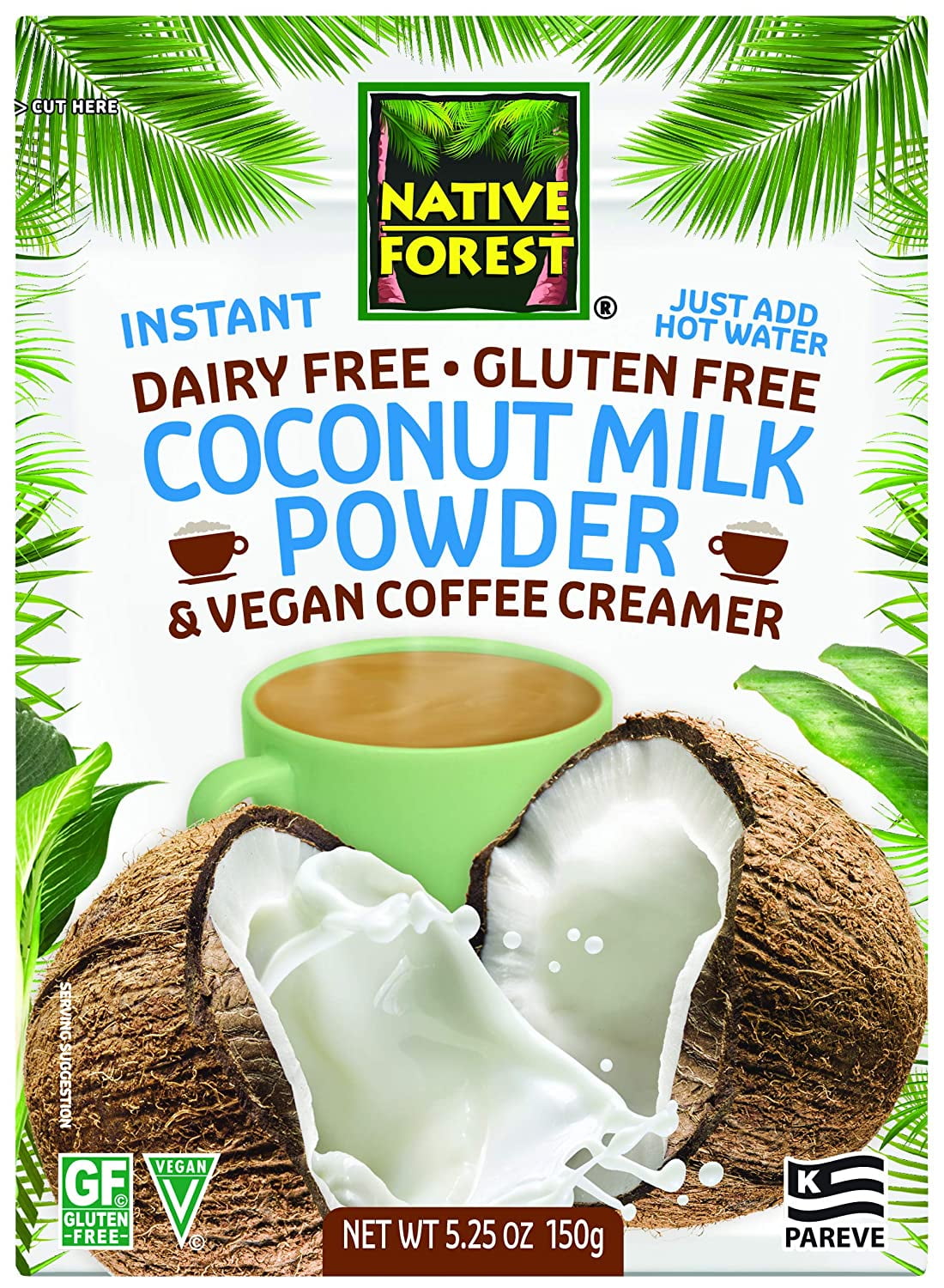 Native Forest Instant Coconut Milk Powder 5.25 oz Pack of 2