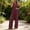 Wine, variant on PWPSG Womens Stand Collar Sleeveless Half Zip Jumpsuits Contrast Stitch Wide Leg Pants with Side Entry Pockets Black XXXL