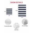 thumbnail image 7 of Navy Blue Grey Striped Kitchen Dish Towels for Drying Dishes Set of 2, Farmhouse Stripes Minimalist Waffle Weave Microfiber Hand Tea Bathroom Towels Quick Dry & Absorbent Towel 12x12, 7 of 7