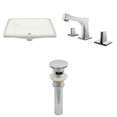 thumbnail image 1 of American Imaginations 20.75-in. W Rectangle Bathroom Undermount Sink Set In Biscuit - Chrome Hardware - Overflow Drain Incl. AI-27014, 1 of 8