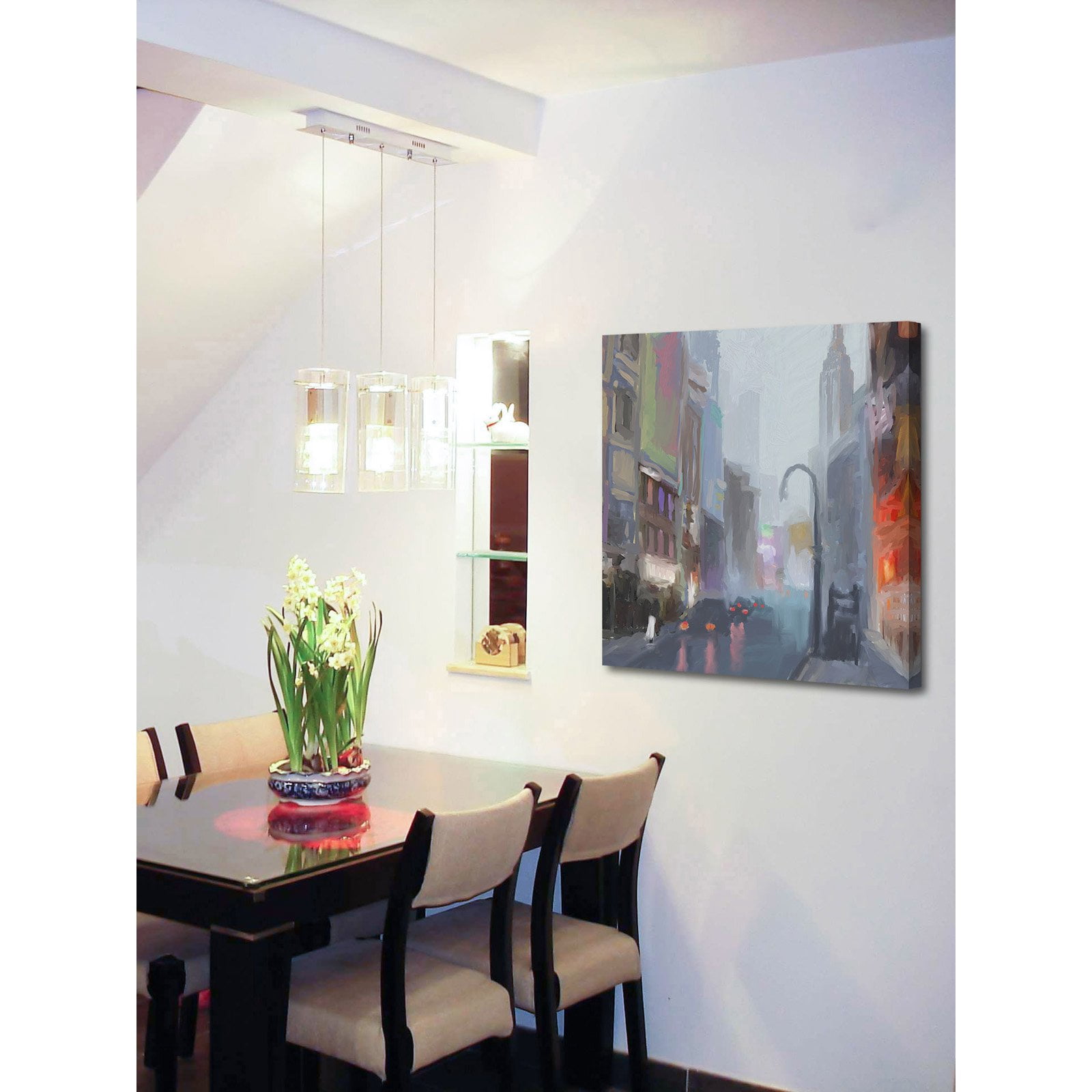 Marmont Hill NY Street Lamp Painting Wall Art Print