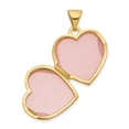 thumbnail image 4 of Lockets 14k 15mm Half Scroll Design Heart Locket, 4 of 5
