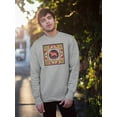 thumbnail image 2 of Taurus Zodiac Ethnic Style Sweatshirt Men -Image by Shutterstock, Male Small, 2 of 4