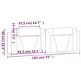thumbnail image 4 of vidaXL Headboard Cushion White 183 cm Faux Leather, 4 of 5