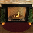 thumbnail image 2 of Saturn Collection Pet Friendly Indoor Outdoor Area Rug Burgundy - 36" x 72" Half Round, 2 of 5