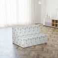 thumbnail image 4 of Leaf Foldable Mattress, Soft Tones Fall Foliage Art, 74.8" x 35.4", Grey White, by Ambesonne, 4 of 6