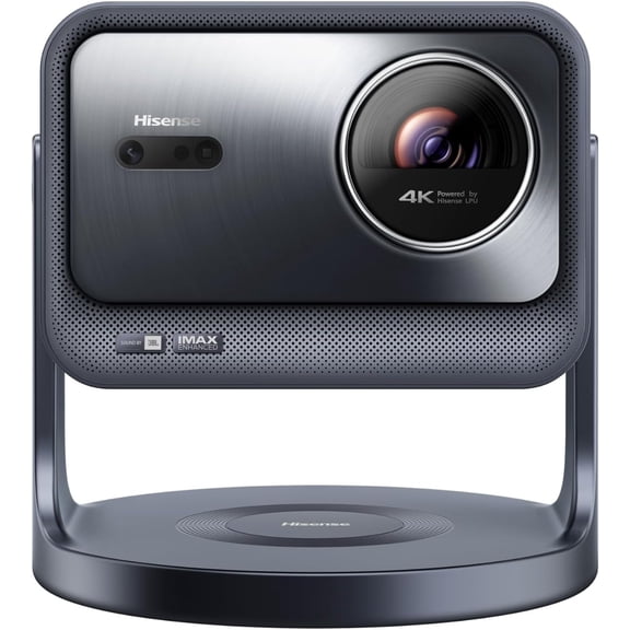 Restored Hisense C2 Pro, Triple Laser Smart Portable Projector, 4K UHD, 2,600 Lumens, 65 300, Dolby Vision, IMAX Enhanced, Sound by JBL, VIDAA OS, Netflix Included, Optical Zoom, Black (Refurbished)