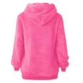 thumbnail image 5 of HAiming Fleece Hoodies for Women Winter Warm Thremal Long Sleeve Pullover Hooded Sweatshirt with Pockets, 5 of 7
