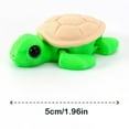 thumbnail image 2 of 3D Printed Toys,Adorable Green Turtle Plush Toy – Soft Stuffed Animal for Kids, Cute Turtle Doll for Children’s Birthday and Holiday Gifts, 2 of 4