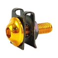 thumbnail image 1 of Ruiboury 20 Pièces Moto Clips Corps Vis Alliage d'Aluminium Moto Modification Vis Écrou Pièce de Rechange Entretien Or, 1 of 7