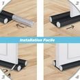 thumbnail image 3 of Under Door Draft Stopper, Adjustable Wind Stopper for Interior & Exterior Doors, Foam Door Sweep Double Side Seal Works On Any Floor, Door Bottom Seal Strip for Home Comfort (93Cm), 3 of 5
