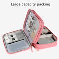thumbnail image 3 of Bolsa organizadora de cables de viaje - Almacenamiento portátil de doble capa para accesorios electrónicos - Gris, 3 of 5