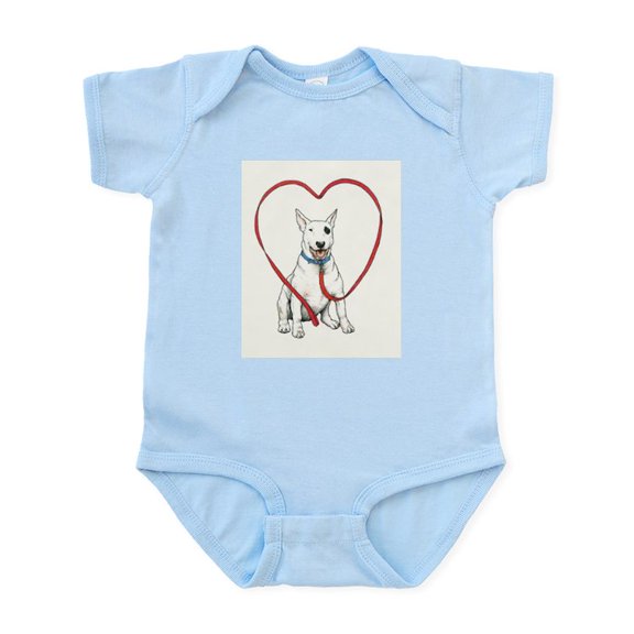CafePress - Love Your Bull Terrier Infant Bodysuit - Baby Light Bodysuit, Size Newborn - 24 Months