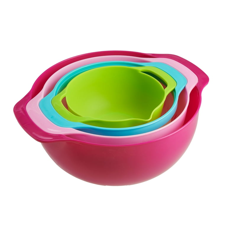 OXO SoftWorks 9 Pc Nesting Bowls & Colanders Set + Lids Multicolor
