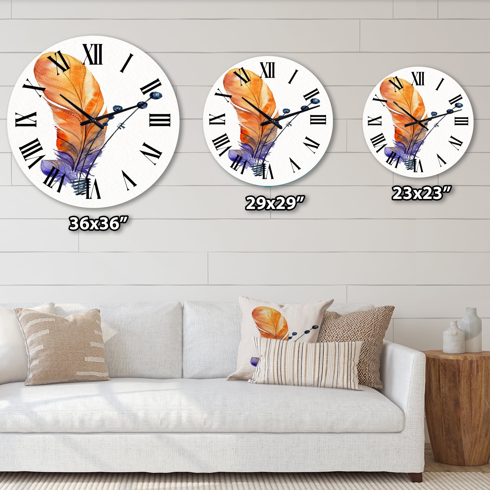 Designart 1 in Bohemian Wall Clock