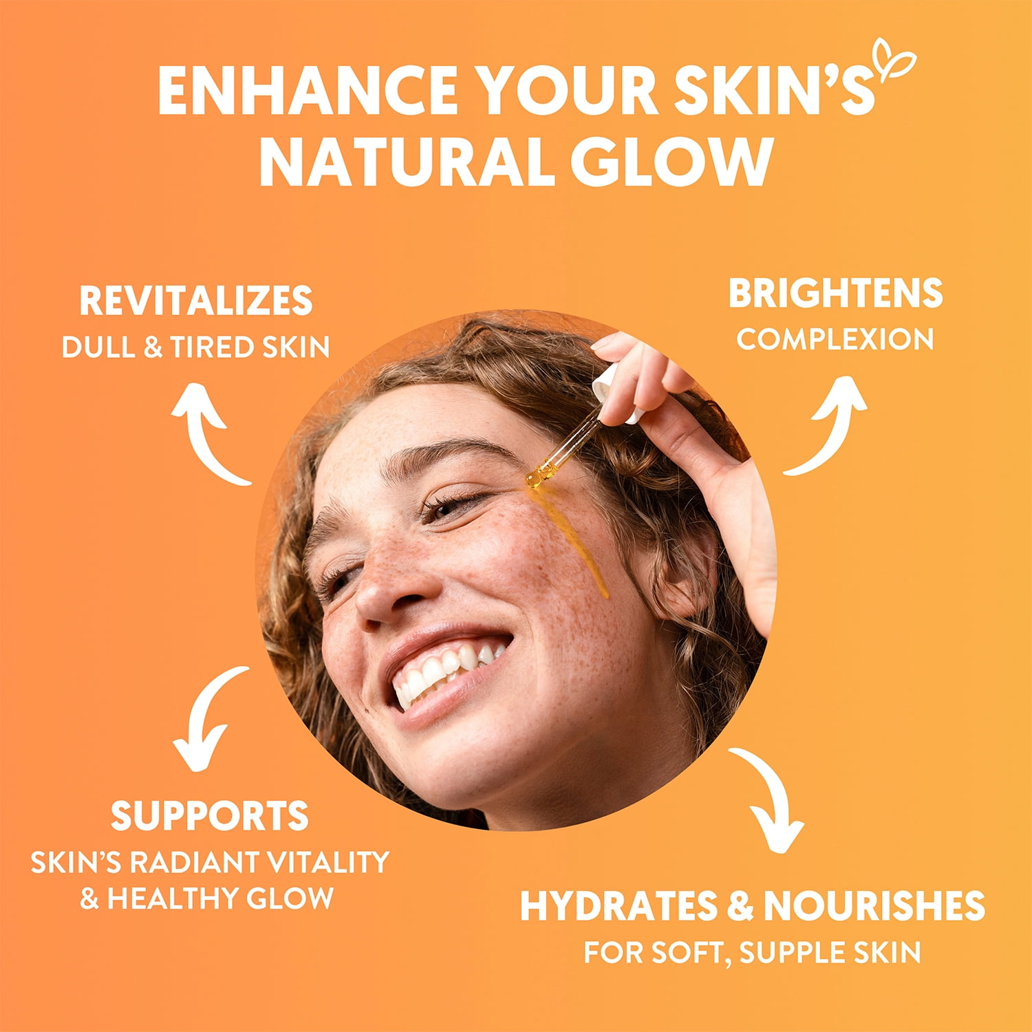 (6 pack) By Nature Vitamin C & Turmeric Brightening Face Oil for Dry Skin, 1 fl oz