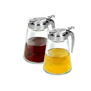 Syrup Pitcher Dispenser & Oil Bottle Set, 2 Pack