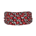 thumbnail image 2 of Lsque Red Floral Pattern Sweatbands Sports Headband for Men & Women - Moisture Wicking Athletic Cotton Terry Cloth Sweatband for Tennis, Basketball, Running, 2 of 9