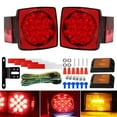 thumbnail image 1 of JUNWELLTrailer Lights 12V LED Light Kit IP68 Waterproof Submersible Rear Tail Light for Car  Boat RV  Marine  Camper  Trucks  Tractors, 1 of 9