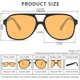 thumbnail image 3 of Gafas de sol clásicas de aviador vintage para mujeres y hombres, gafas de sol retro de los años 70 con montura grande, 3 of 5