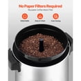 thumbnail image 3 of Commercial Coffee Urn 6L/203oz 40 Cups 1090W with Reusable Filter for Restaurant Office Banquet, 3 of 12