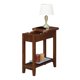 thumbnail image 2 of Mesa auxiliar con tapa abatible American Heritage con estación de carga y estante Convenience Concepts R6-375, 2 of 2