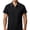 Black, variant on Men Shirts Side Striped Casual T-Shirt Workout Collared Golf Shirt Loose Fit Breathable Button Tops Spring Outfit