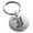 Silver, variant on Stainless Steel Letter I Initial Royal Monogram Engraved Small Medallion Circle Charm Keychain Keyring