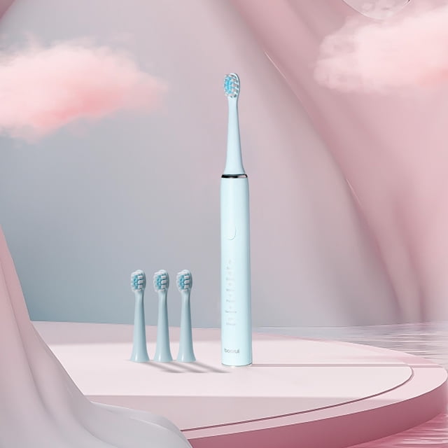 Danhjin Electric Toothbrush USB Charging Toothbrush, Toothbrush With 4 Brush Heads, Smart 5 Modes Timer Toothbrush IPX7 Water Proof