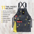 thumbnail image 2 of Work Apron with Tool Pockets  Heavy Duty Shop Apron for Woodworkers  Mechanics  Blacksmiths  Carpenters, 2 of 9