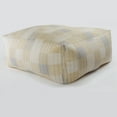 thumbnail image 2 of LR Home Medium Patchwork Indoor Square Pouf, Cream/Ivory, 48" x 48" x 20", 2 of 4