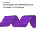 thumbnail image 3 of Unique Bargains 1 1/2 Inch 25 Yard Wide Satin Ribbon with Gold Edges Grosgrain Fabric Ribbon for Gift Wrapping, Dark Purple, 3 of 7