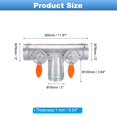 thumbnail image 2 of 3 Inch 3 Way Splitter, T-Shaped Metal Manual Volume Damper for Vents Fans Extractors Range Hoods Heating Systems, 2 of 7