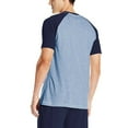 thumbnail image 2 of Hanes Men's X-Temp Short Sleeve Raglan T-Shirt Navy/Heather Blue, 2 of 3