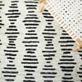 thumbnail image 6 of SAFAVIEH Tulum Lancaster Geometric Striped Runner Rug, Ivory/Black, 2' x 17', 6 of 8