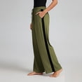 thumbnail image 4 of Enjoytime Wide Leg Pants Woman Solid Color Drawstring Waist Trousers Workout Loose Pants with Pockets, 4 of 8