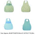 thumbnail image 4 of Vogacara Babero de alimentación para ancianos, protector de ropa impermeable, delantal para personas mayores, pacientes masajeadores Azul/con Bolsillo Vogacara CE013521-03, 4 of 6