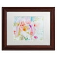 thumbnail image 3 of Trademark Fine Art "Flower Dreams" Canvas Art by Sheila Golden, White Mat, Wood Frame, 3 of 4