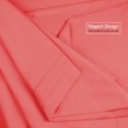 thumbnail image 4 of Clara Clark Premier 1800 Microfiber Collection 3-Line Bed Sheet Set, Split King Size, Coral Pink, 4 of 7