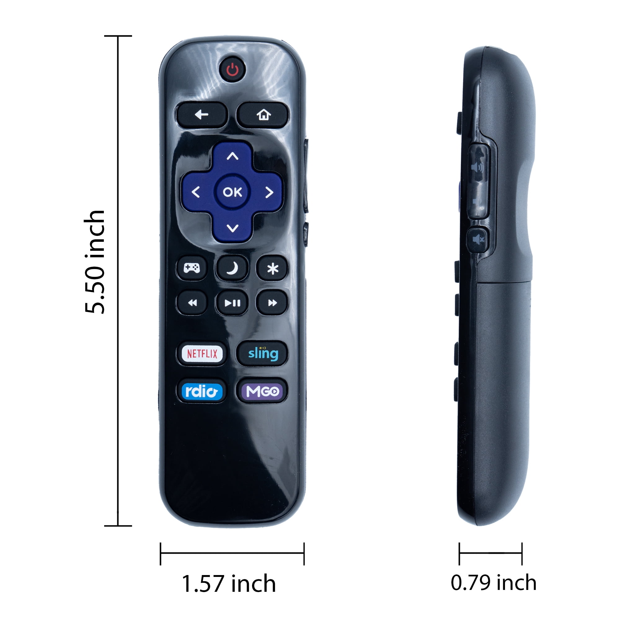 Replacement Insignia Roku TV Remote Control NS-RCRUS-16