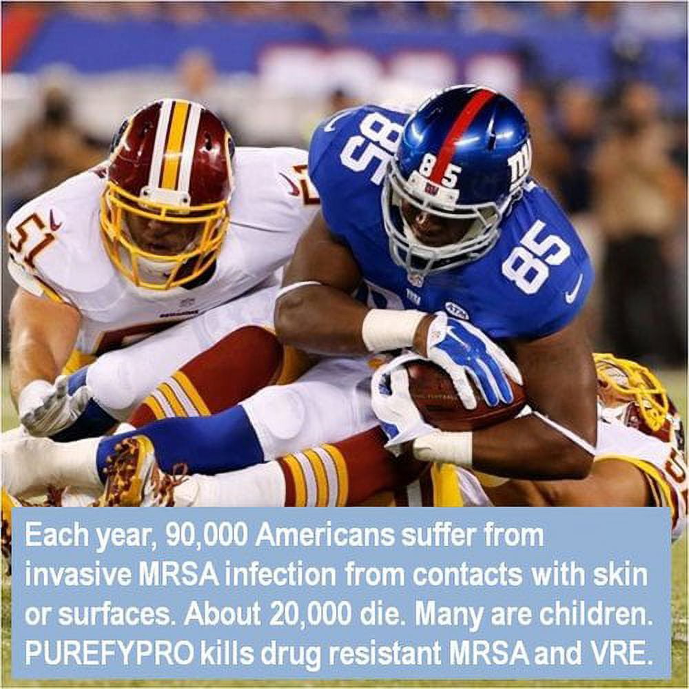 Purefypro Sports Disinfectant Spray - (68oz) Kills 99.9999% MRSA, HIV, Athlete Foot Fungus, Virus and Fungi. No Rinse, No Residue. Great For Sports Pads, Yoga Mats, Shoes, Boxing Gloves