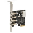 thumbnail image 3 of PCI E A USB Expansion Card Hub, PCI E A 4 USB Hub Estable Performance 4 Puertos USB2.0 Chip de Alto Rendimiento para PC de Escritorio, 3 of 7