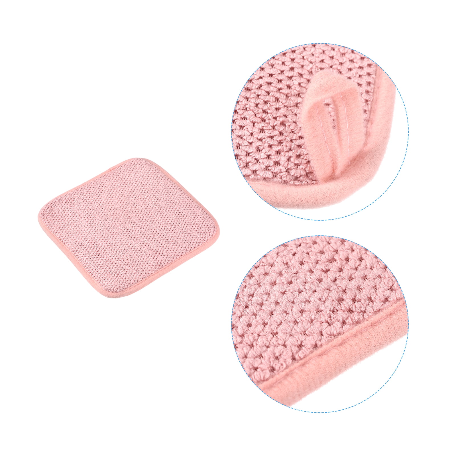 Unique Bargains Silicone Dish Drain Mat for Kitchen Counter Pad Pink