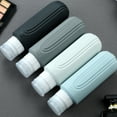 thumbnail image 5 of Micebay Leak-Proof 6-oz Silicone Squeezable Travel Bottles for Toiletries, Refillable Travel Size Containers, BPA Free, TSA Approved, Gray, 4 Pack, 5 of 8
