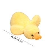 bxhwj Cute White Duck Plush Toy - Large Hugging Pillow for Kids Adults, Soft Stuffed Animal for Sleeping Soothing Gift, 19.6in Fluffy Dolly for Birthday Decor