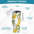 thumbnail image 4 of Ryvnso 40 oz Tumbler with Handle and Straw Coconut Tree Bananas Insulated Stainless Steel Travel Mug with Lid, 4 of 9