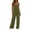 Green, variant on Summer Wide Leg Sleeveless Jumpsuits for Women Solid Color Loose Fit Casual Overalls Adjustable Straps Soft Comfortable Beach Vacation Romper with Pockets Hot Pink L